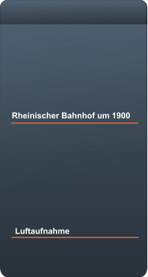 Rheinischer Bahnhof um 1900  Luftaufnahme